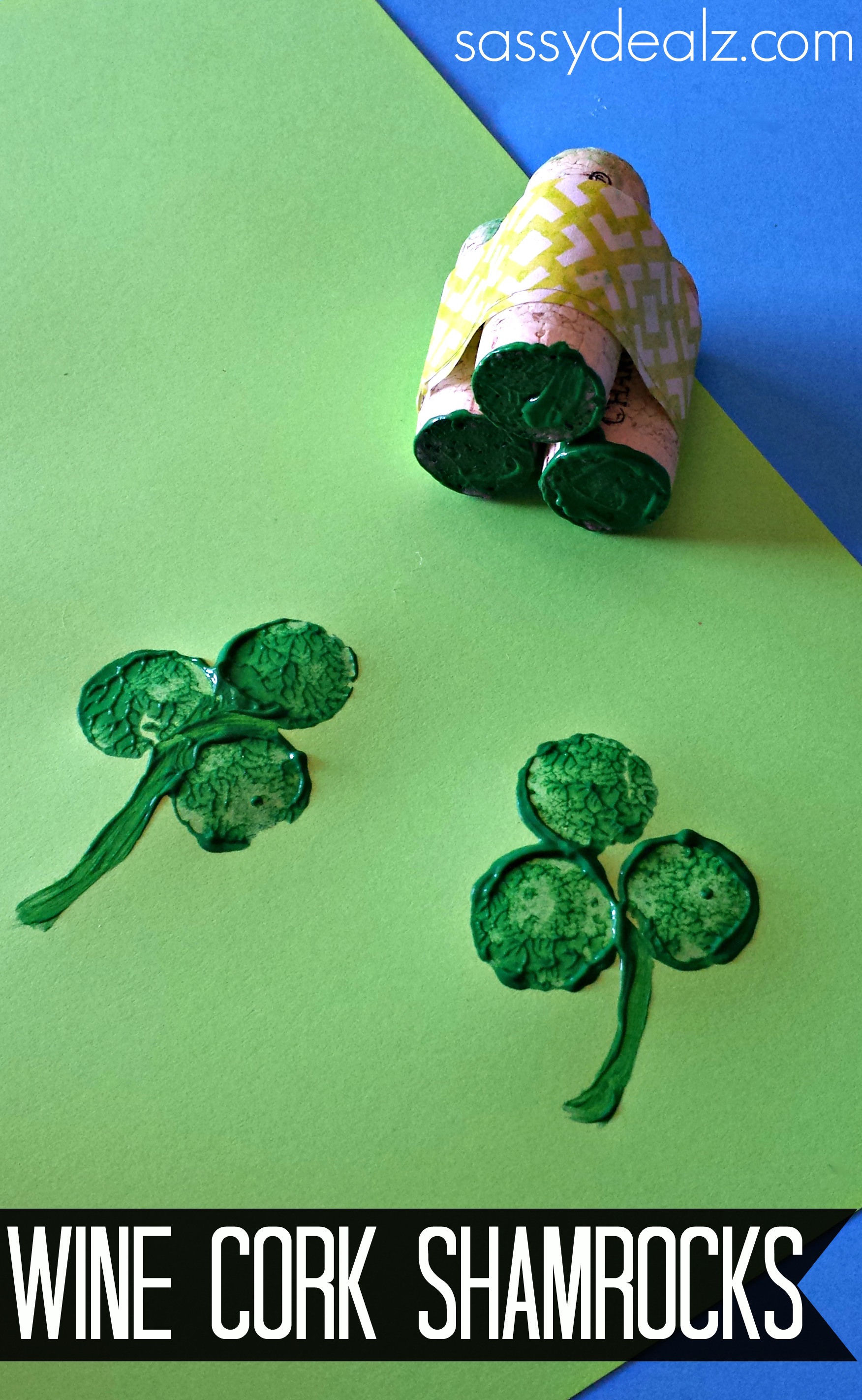 DIY Wine Cork Shamrocks DIY Wine Cork Shamrocks