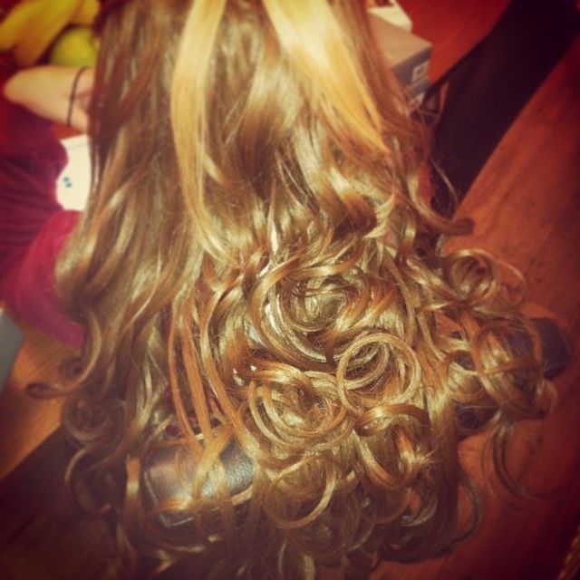 Curly blond hair Curly blond hair