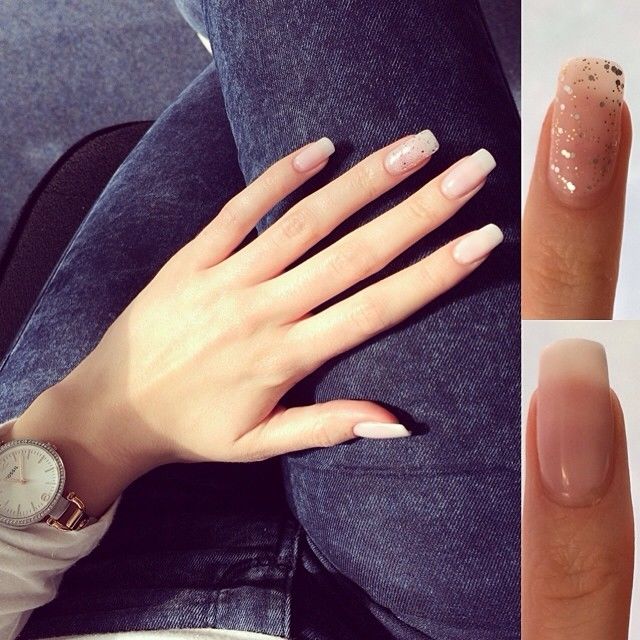 Glitter manicure Glitter manicure