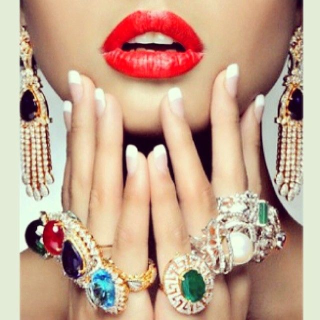 Colorful rings and stones Colorful rings and stones