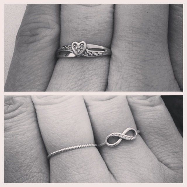 Heart and infinity rings