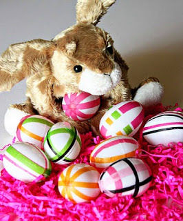 Tissue paper easter eggs