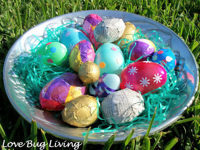 Mod podge easter eggs