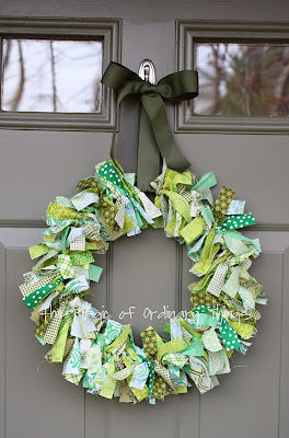St pattys rag wreath