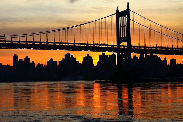 Bridge at sunset