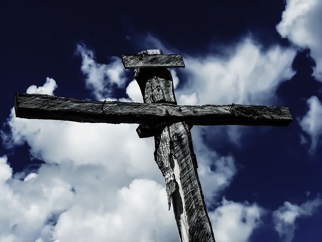 Large wooden cross Large wooden cross