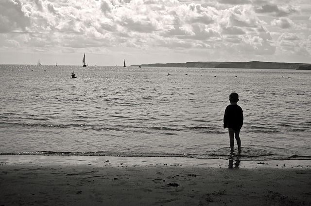 Boy by the tide Boy by the tide