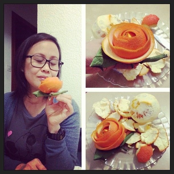 Orange peel rose