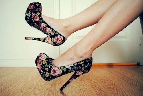 Floral Platform Pumps Floral Platform Pumps