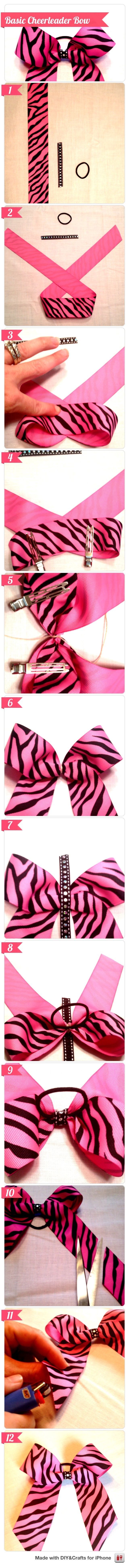 DIY Basic Cheerleader Bow