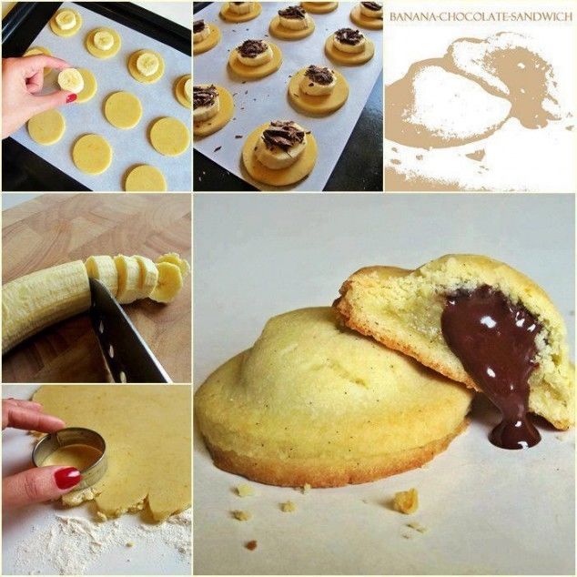 DIY Banana Chocolate Sandwich