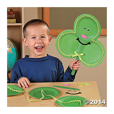 Paper Plate Shamrock Paper Plate Shamrock