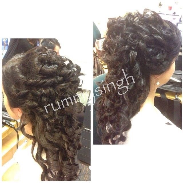 Curly updo Curly updo