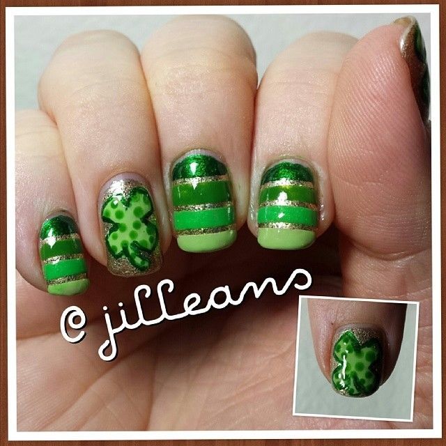 St patricks manicure St patricks manicure