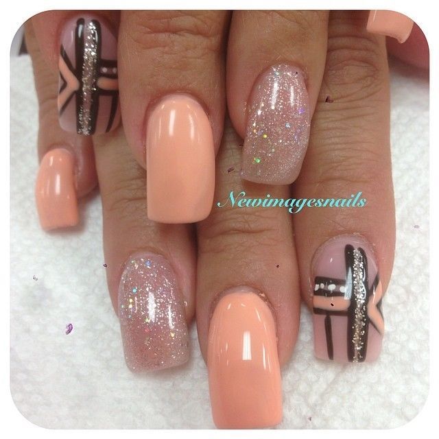 Gel polish tribal nails