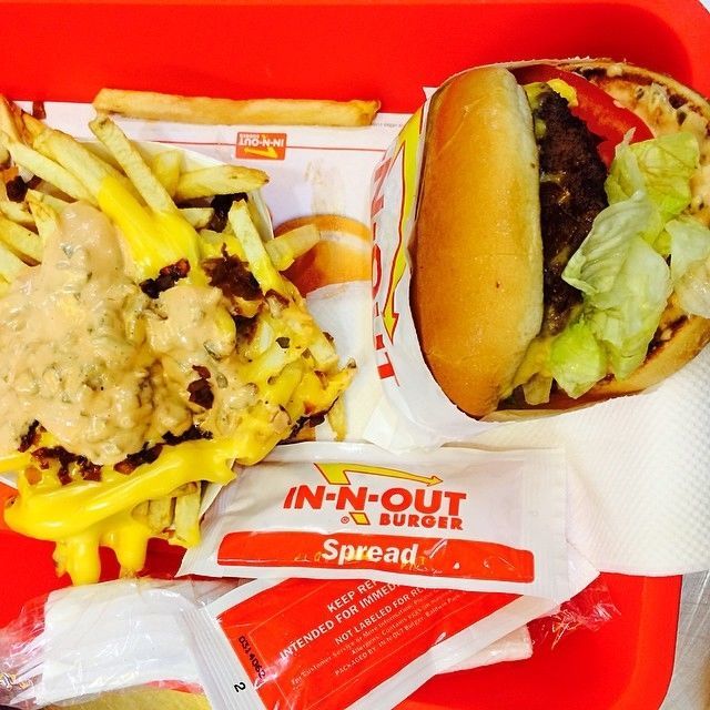In and out burger and fries In and out burger and fries
