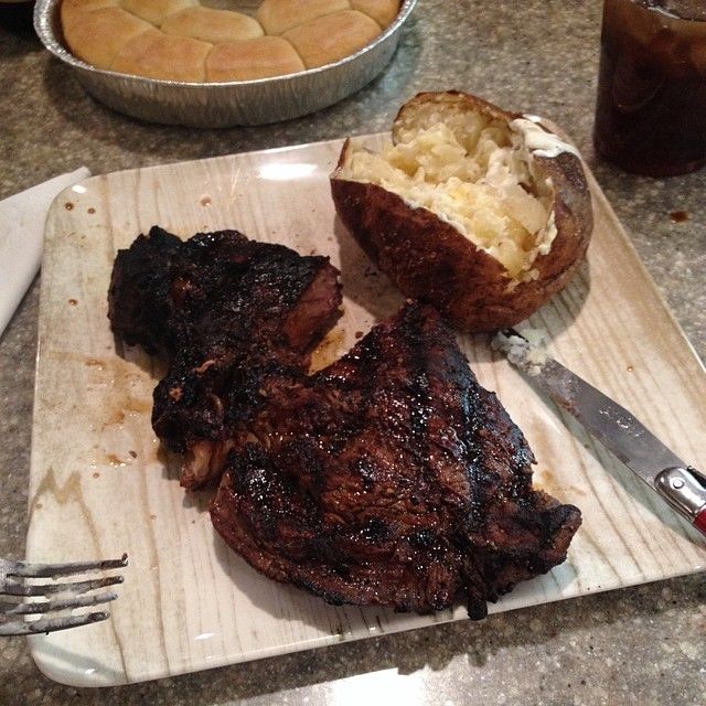 Steak and potatoes