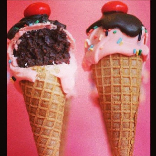 Ice cream cone cake pops Ice cream cone cake pops