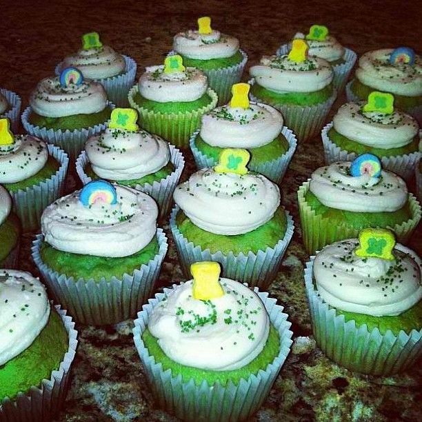 Lucky charm cupcakes