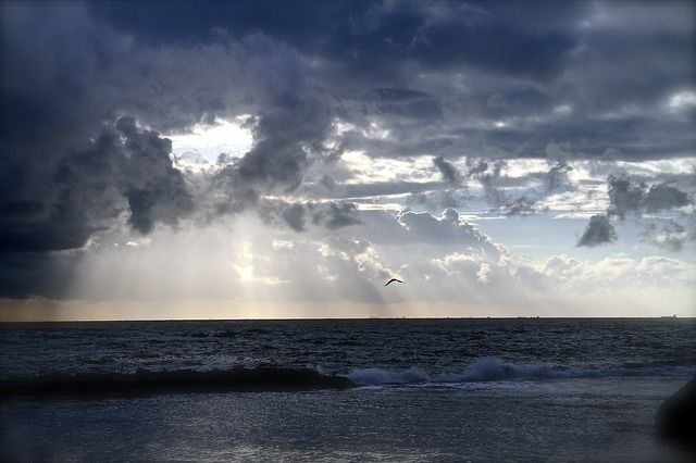 Break in the clouds