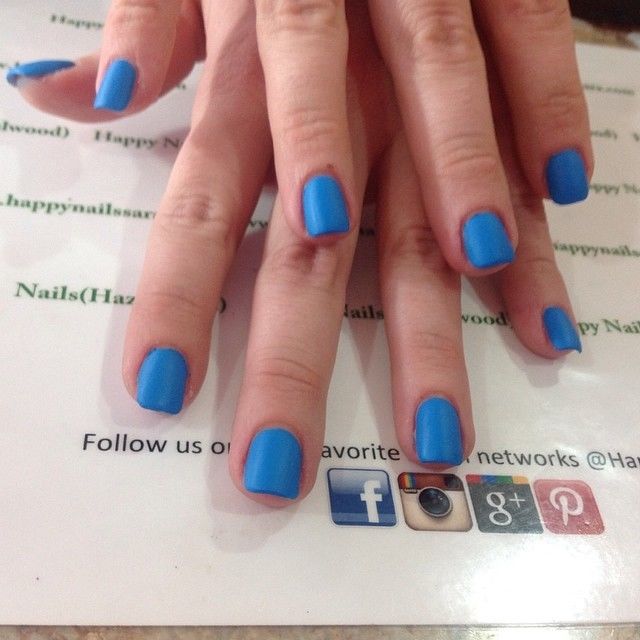 Blue nails