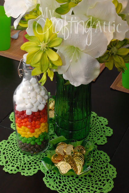 St Patricks Day Candy Vase Decor St Patricks Day Candy Vase Decor