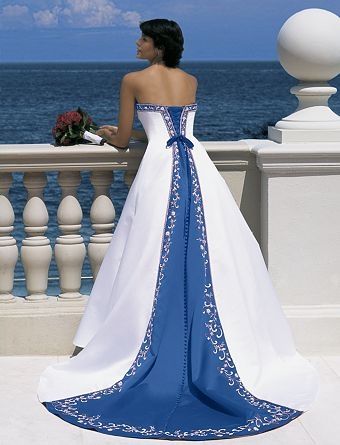 Gorgeous Blue and White Formal