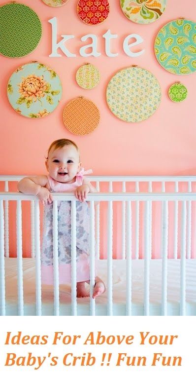 Baby name above crib