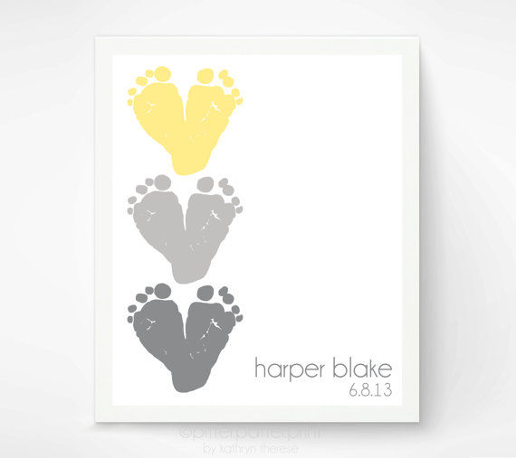 Baby footprint hearts Baby footprint hearts