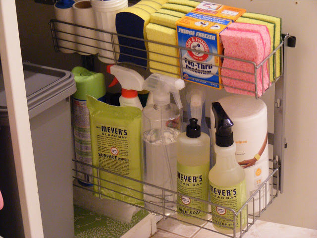 Under the sink organizing