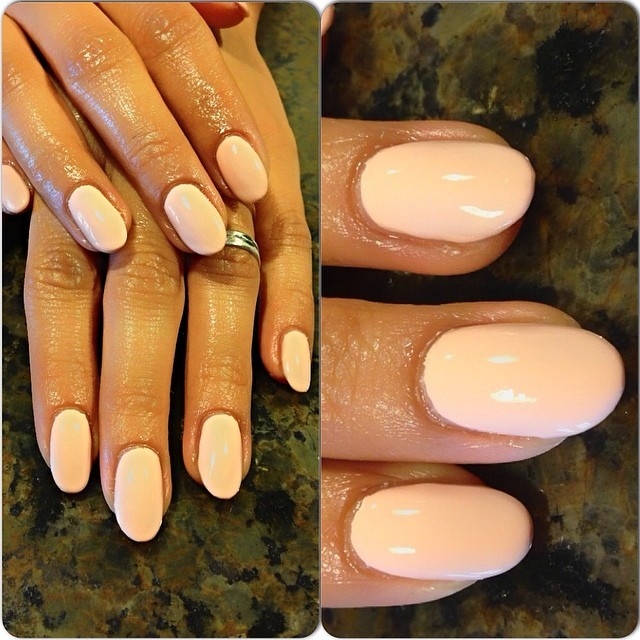 Nude pink nails