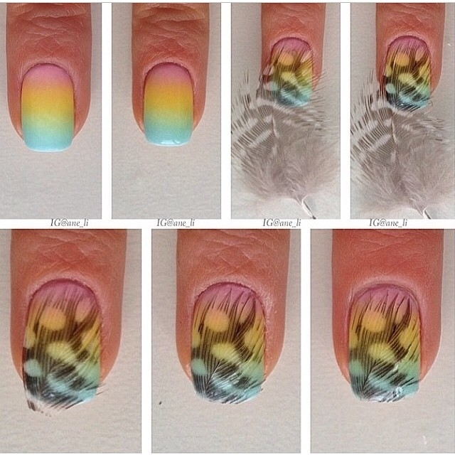 DIY Feather Nail Tutorial