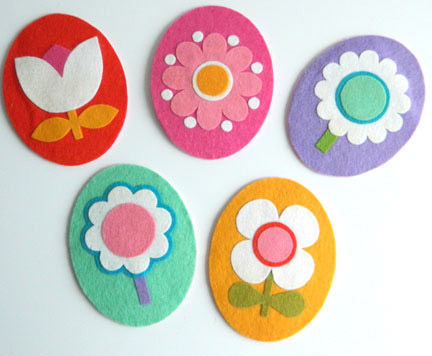 Easter egg felt ornaments Easter egg felt ornaments
