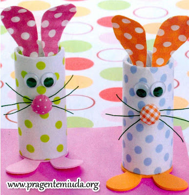 Toilet paper roll bunnies