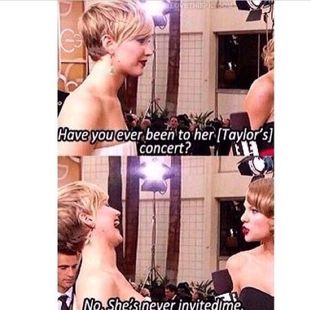 Jennifer Lawrence and Taylor Swift