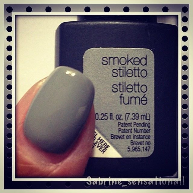 Smoke stiletto nails