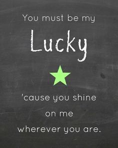 You Must Be Lucky.... You Must Be Lucky....