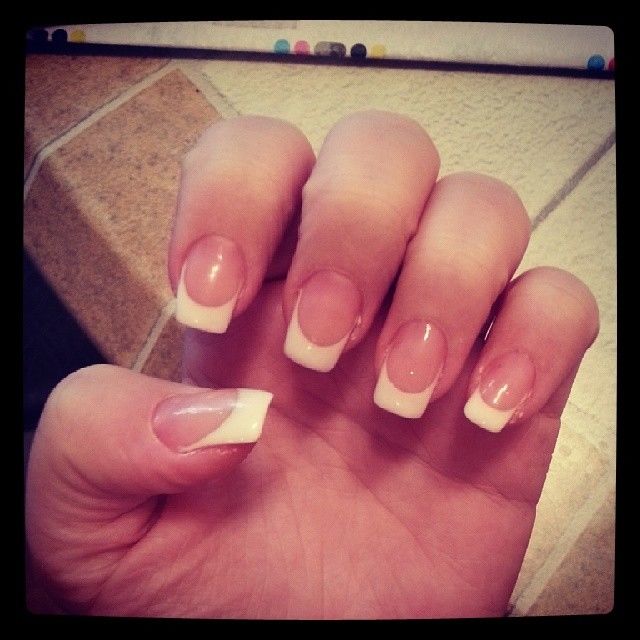 French tip manicure French tip manicure