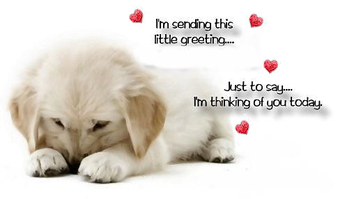 I'm sending this little greeting.... I'm sending this little greeting....
