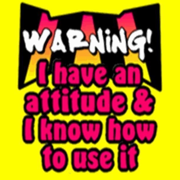 Warning I Have an Attitude