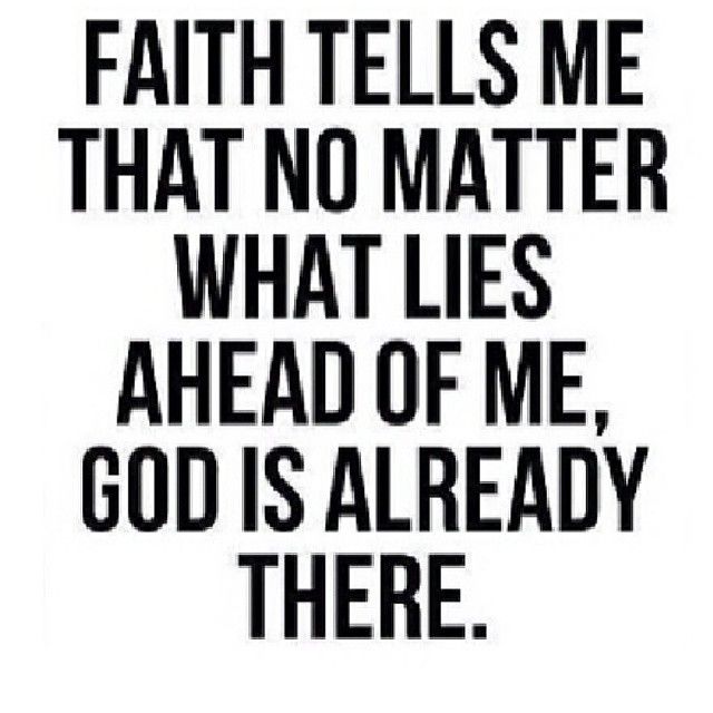 Faith tells me Faith tells me