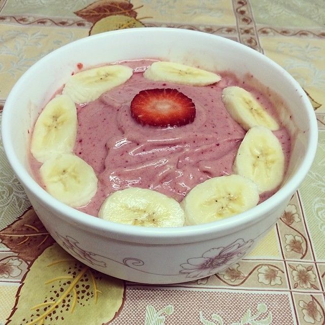 Strawberry banana ice cream Strawberry banana ice cream