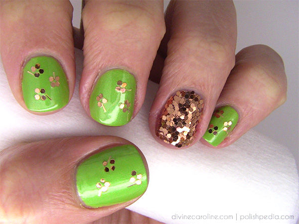 Shamrock-Inspired Nail Art for St. Patrick's Day Looking for the pot of gold at the end of your rainbo