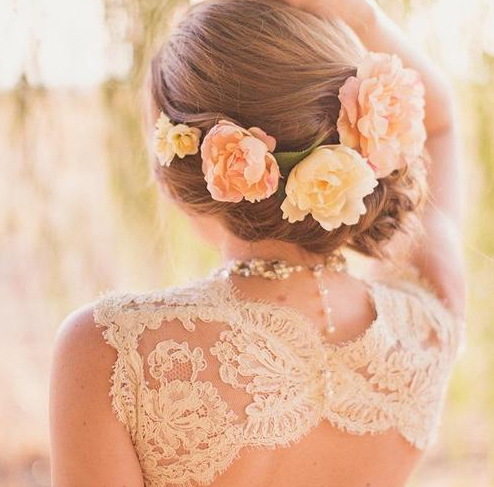 Hair flower crown
