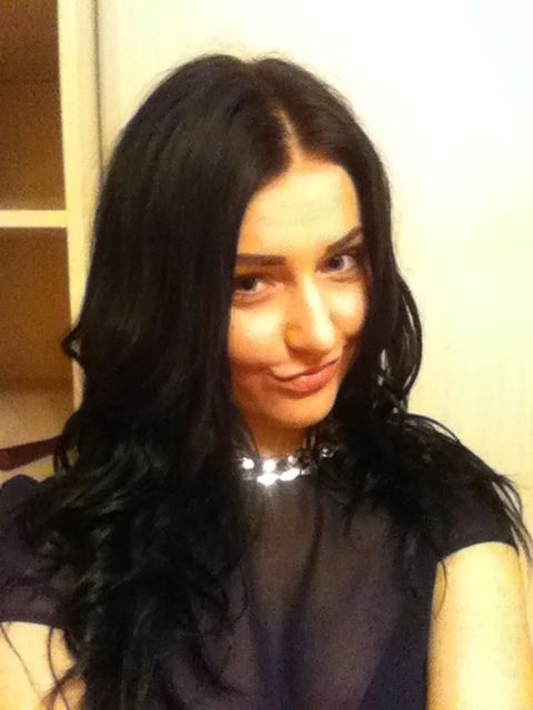 Long black hair
