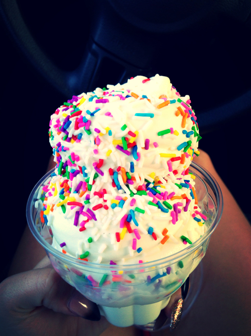 Ice cream with sprinkles Ice cream with sprinkles