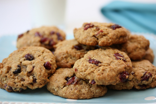 Cranberry oatmeal cookies