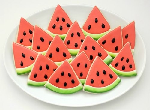 Watermelon cookies