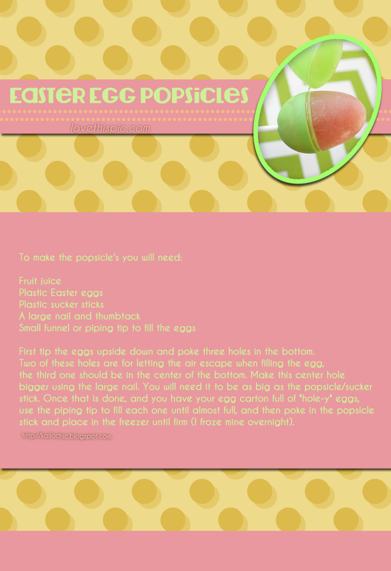 Easter Egg Popsicles