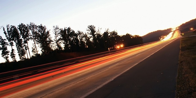 Blurred highway Blurred highway